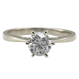 14K White Gold Solitaire Ring - Brillant 0,50 ct.