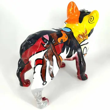 Fransk Bulldog – Håndmalet kunstfigur