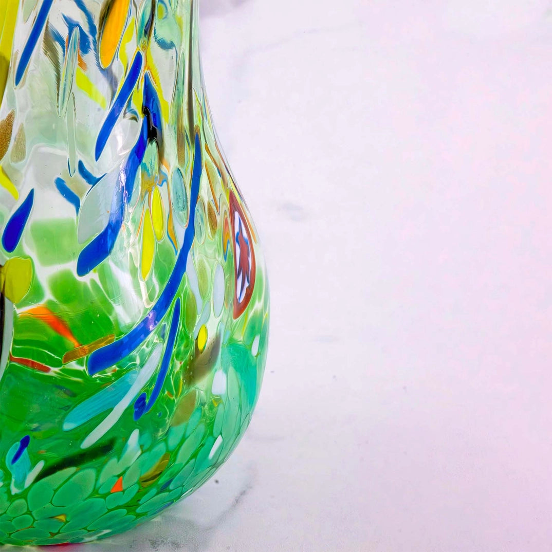 Brocca - B12 Decoro MG grøn i Murano-glas