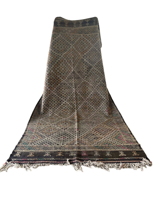 Vintage kelimtæppe, vævet i Tyrkiet – Mål: 180 x 363 cm