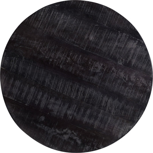 Trademark Living Clint rund bordplade i sortmalet mangotræ - Ø70