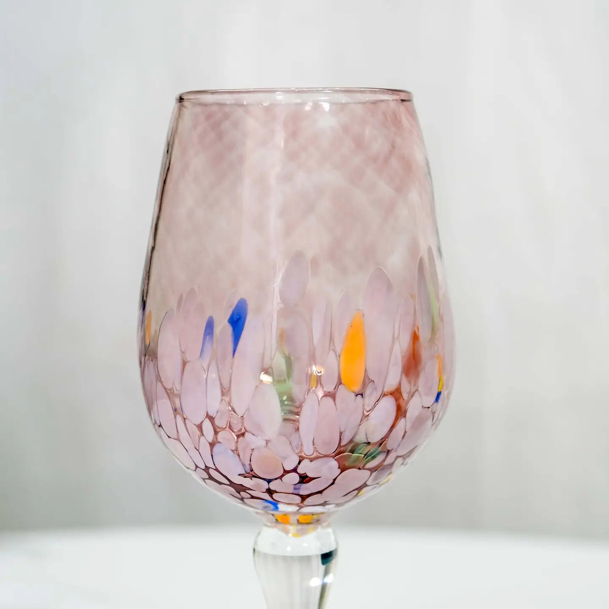 Bicchiere da vino, Elegance -lilla i mundblæst Murano-glas