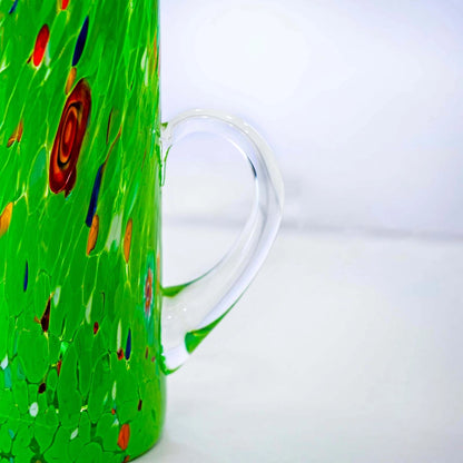 Kande - B1 Grøn i mundblæst Murano-glas 1000 ml