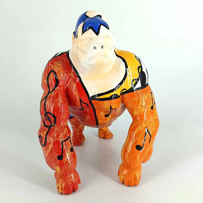 GORILA PICASSO PAINO - Håndmalet Kunstfigur