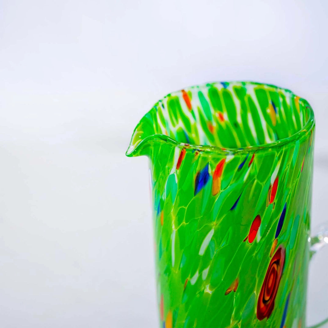 Kande - B1 Grøn i mundblæst Murano-glas 1000 ml