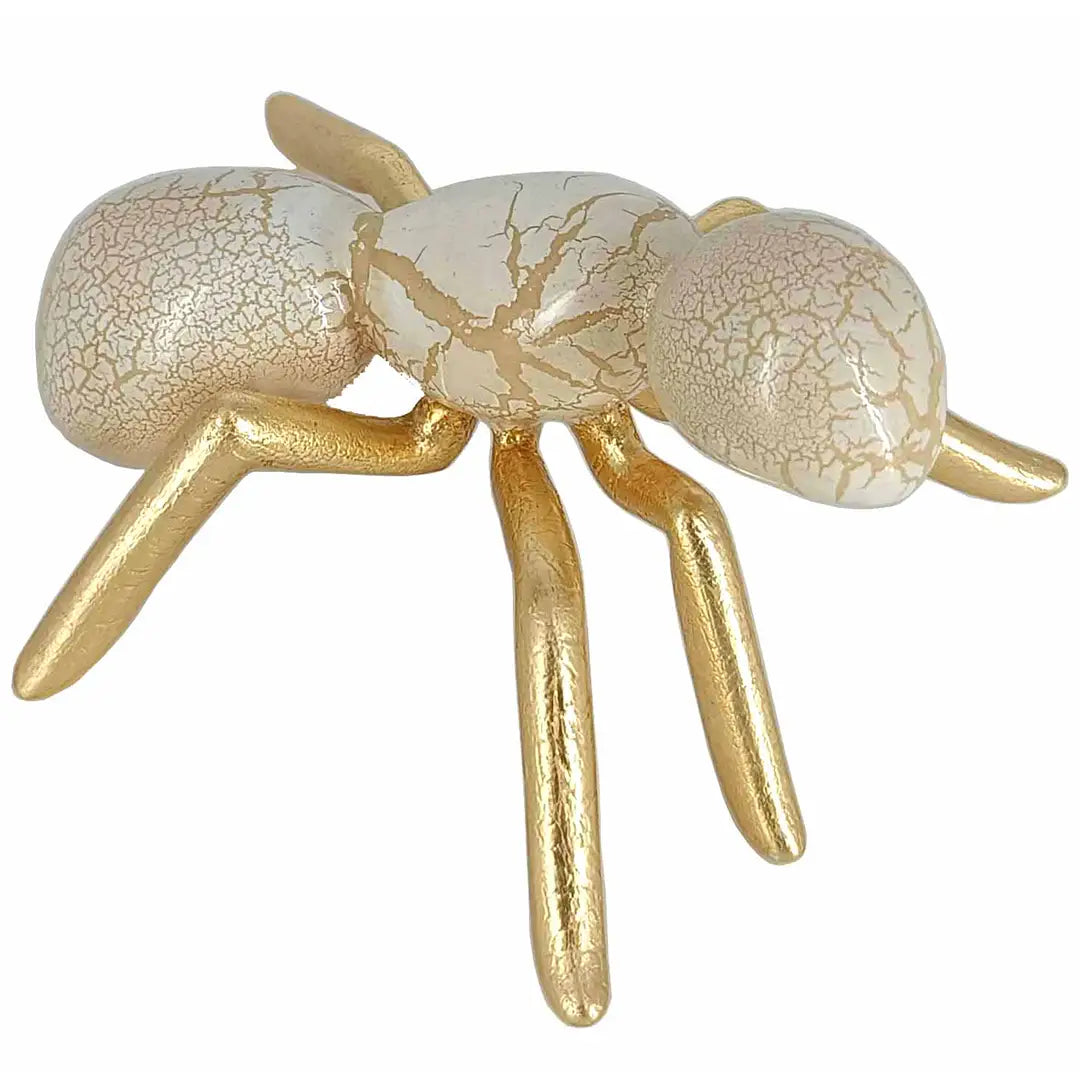 ANT BLACK GOLD LEAF - Håndmalet kunstfigur