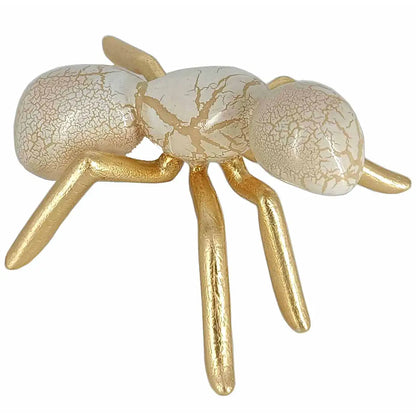 ANT BLACK GOLD LEAF - Håndmalet kunstfigur