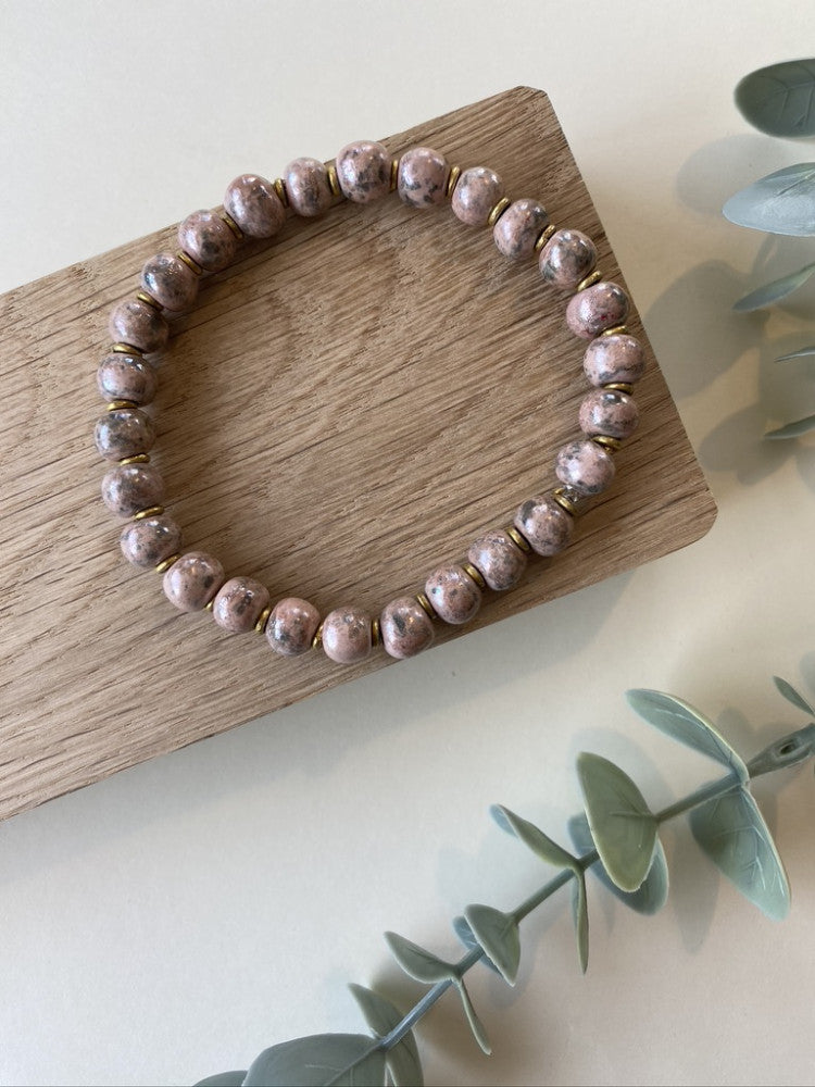 Perlearmbånd elastik - Isoria splash