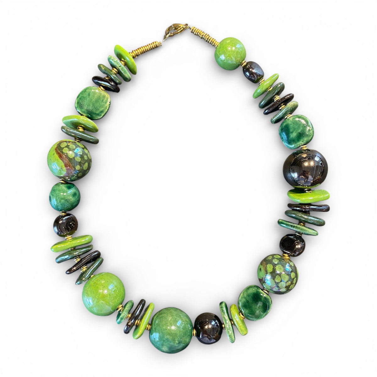 Perlekæde - Pangaround - Clear Green