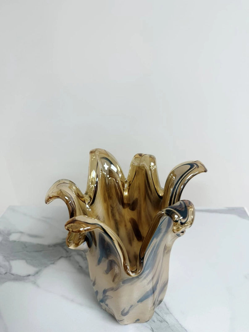 Vaso Giusy, mellemstor vase i Murano glas - H 25 cm.