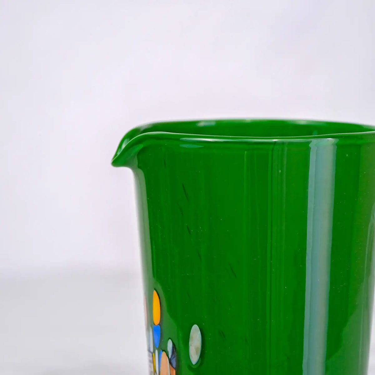 Brocca - Kande fra Roma-kollektionen, grøn i Murano-glas