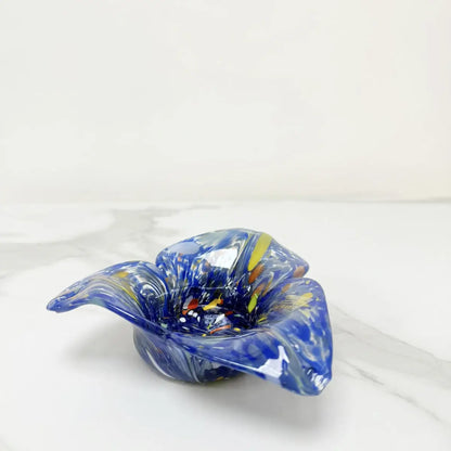 Stor blå askebæger i Murano-glas