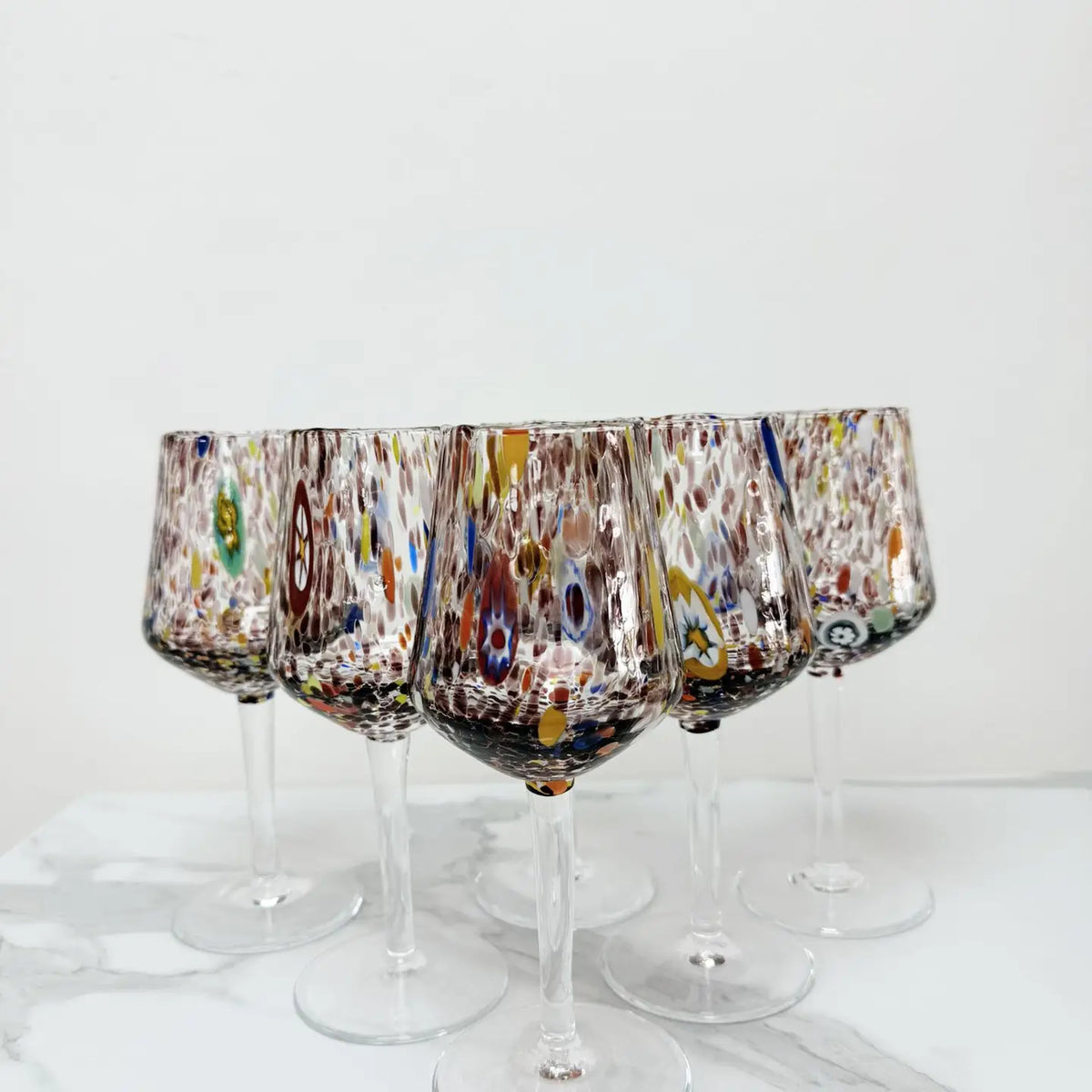 Bicchiere da vino - kollektion B8 ametyst i muranoglas