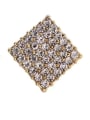 CLUSTER EARRINGS SILVER - MOISSANITE - 18 KT GOLDPLATED.