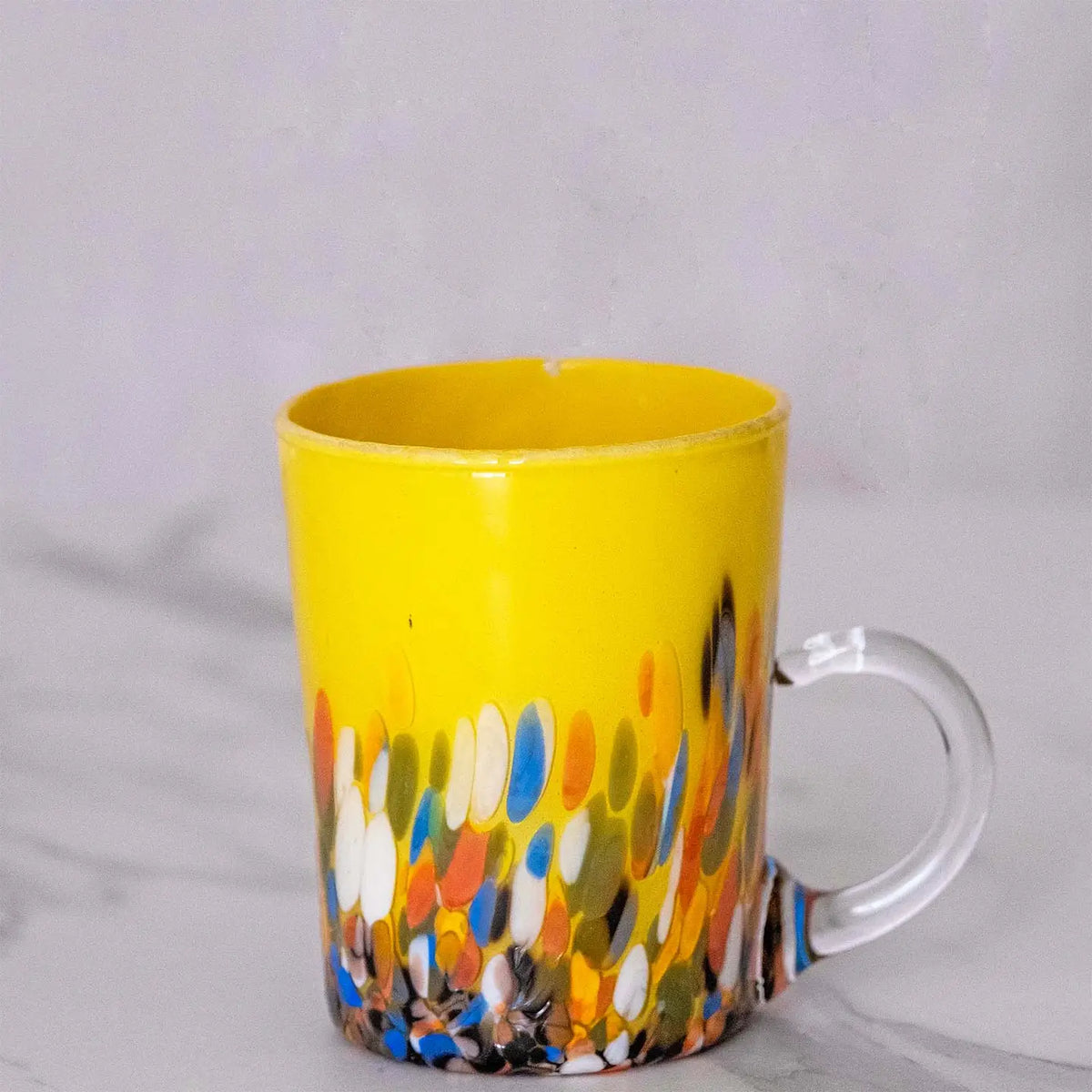 Kop Serie Roma Gul i Murano-glas