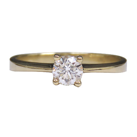 18K GULD SOLITAIRE RING 0,41 ct