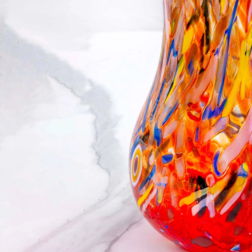 Kande B12 Dekoration MG Rød i Murano-glas