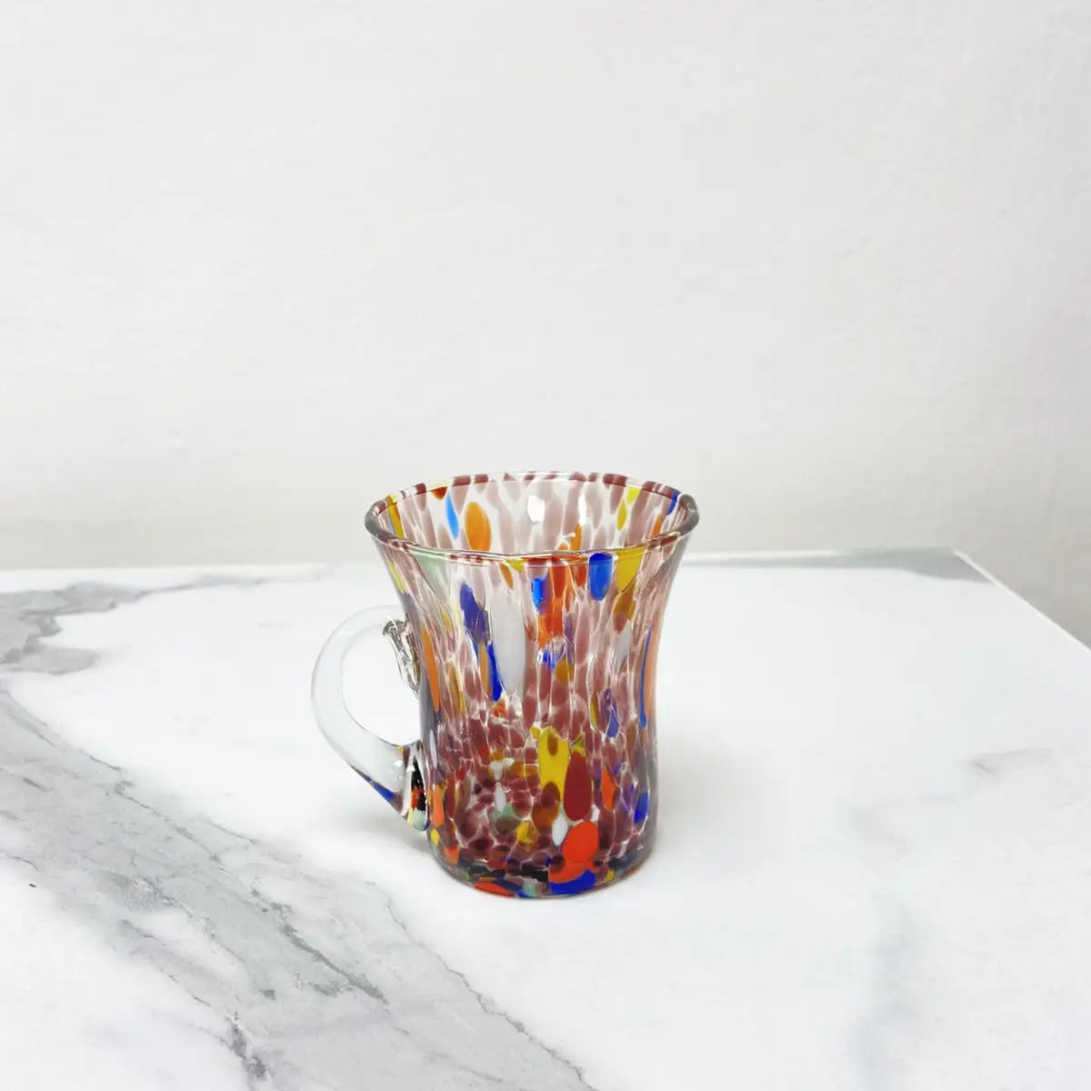 Ametyst tekop i mundblæst Murano-glas