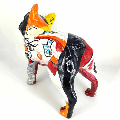 Fransk Bulldog – Håndmalet kunstfigur