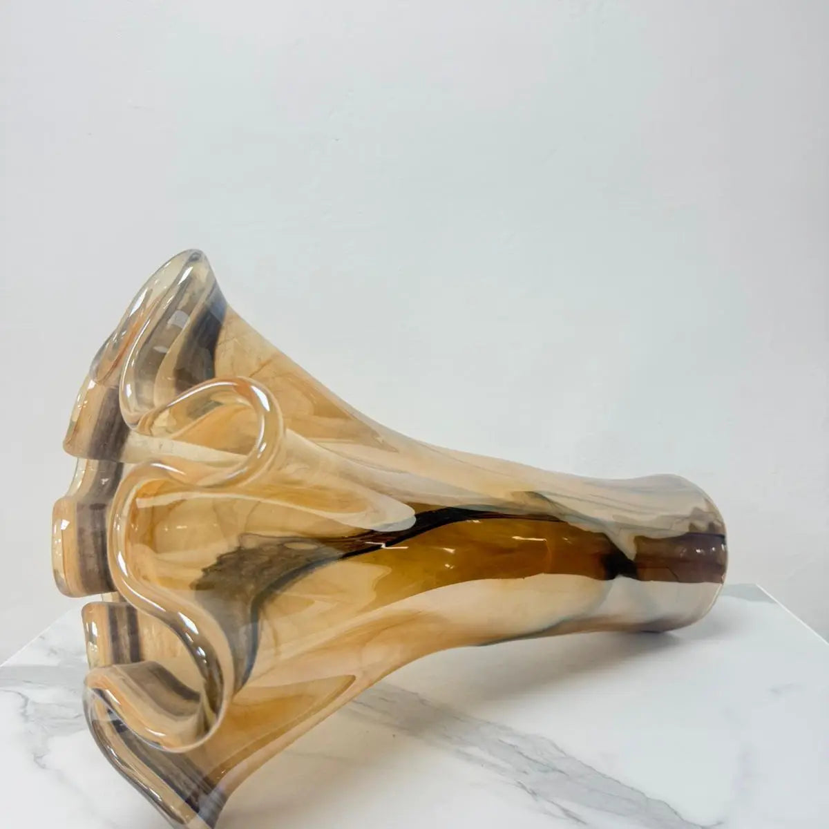 Vase - Honning i Murano-glas - H 40 cm