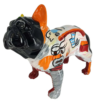 Fransk Bulldog – Håndmalet kunstfigur