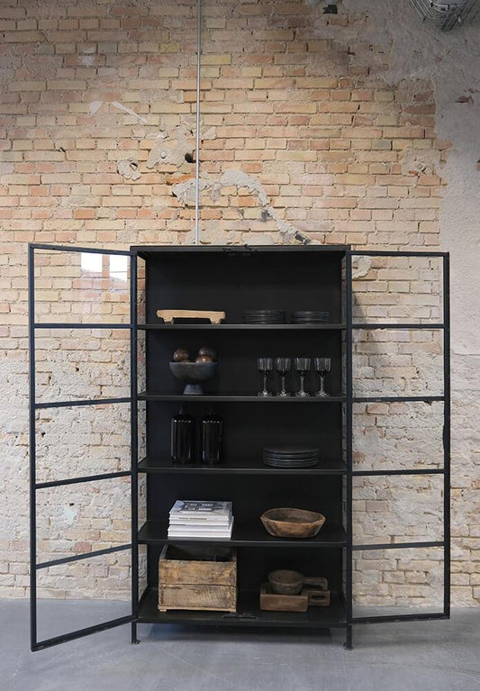 Vitrineskab i Metal/Glas