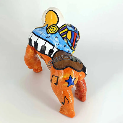 GORILA PICASSO PAINO - Håndmalet Kunstfigur