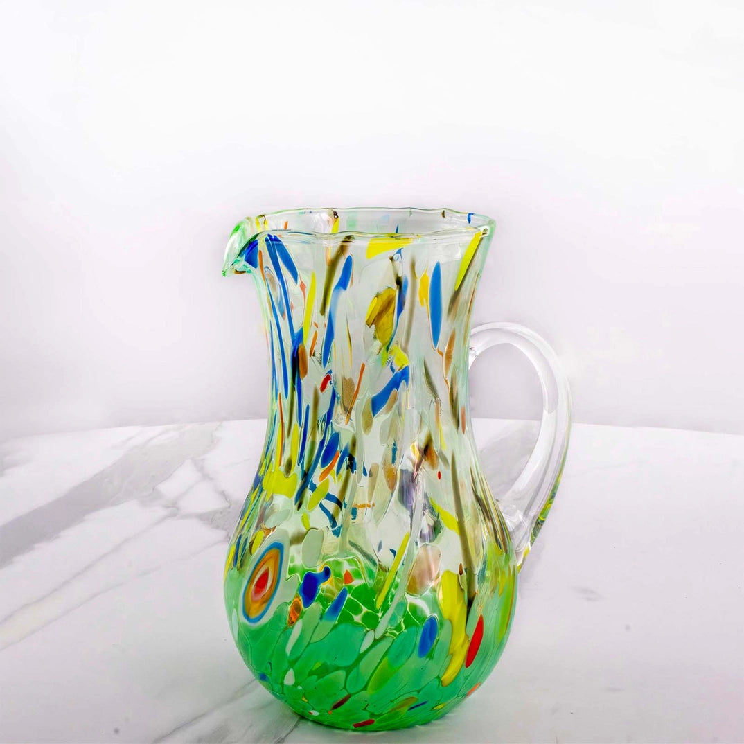 Brocca - B12 Decoro MG grøn i Murano-glas