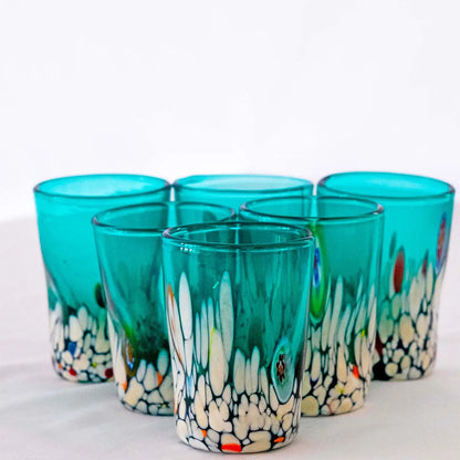 Cicchetto B2 Smaragdkollektion 100 ml i mundblæst glas