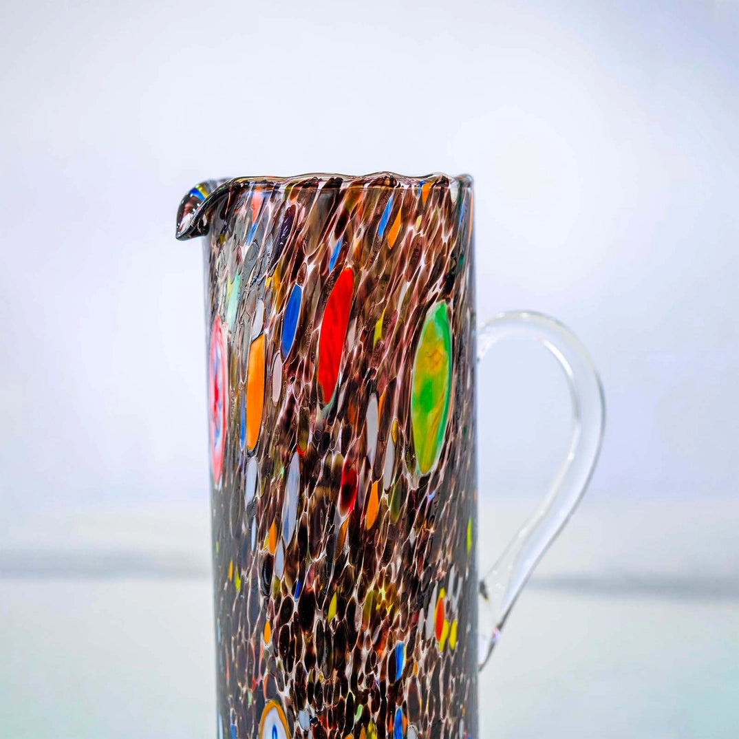 Kande - B1 sort i mundblæst Murano-glas 1000 ml