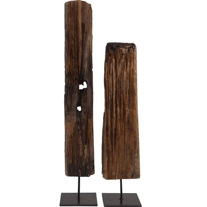 Trademark Living Skulptur i smukt gammelt træ