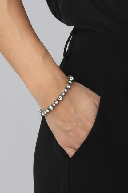 DYRBERG/KERN FURY ARMBÅND - SILVER