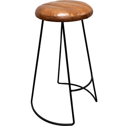 Trademark Living Ray barskammel med rundt lædersæde