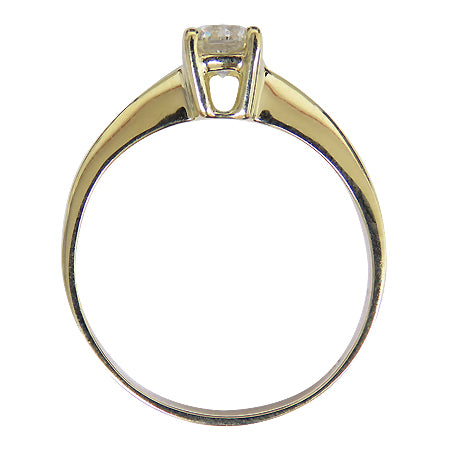 18K Gold Solitaire Ring - Brillant 0,50 ct