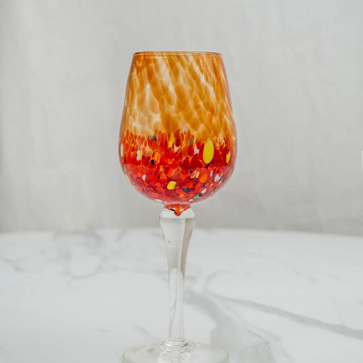 Calice Elegance Rød i mundblæst Murano-glas