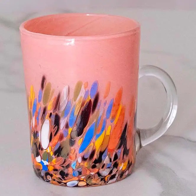 Kop Serie Roma Rosa i muranoglas