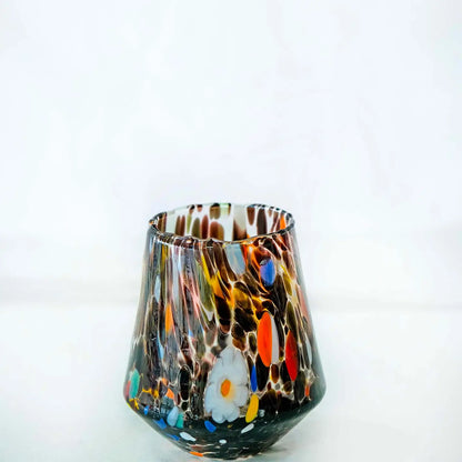Bicchiere -  B8 sort i mundblæst Murano-glas 30 cl - Æske med 6 stk.
