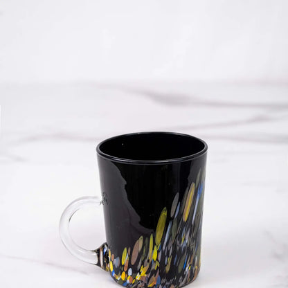 Kop Serie Roma sort i Murano-glas