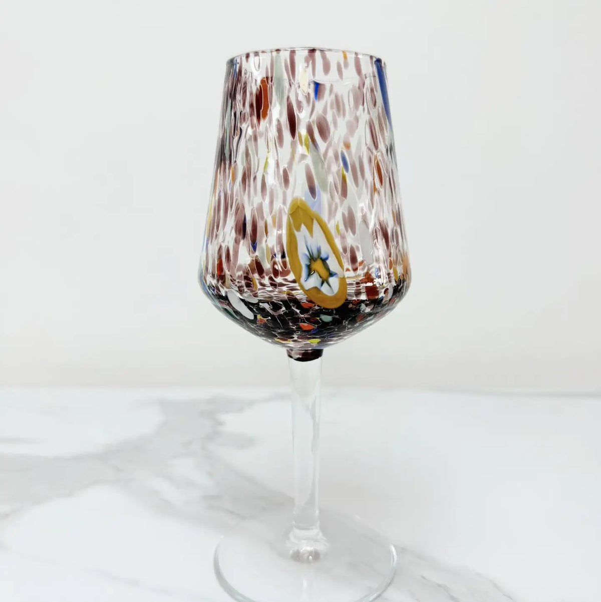Bicchiere da vino - kollektion B8 ametyst i muranoglas