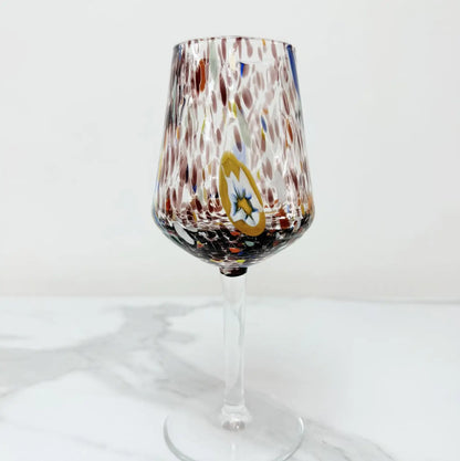 Bicchiere da vino - kollektion B8 ametyst i muranoglas
