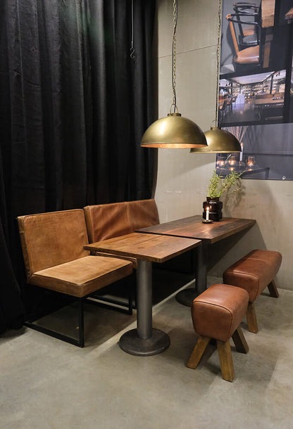 Trademark Living Perry loungestol med læder