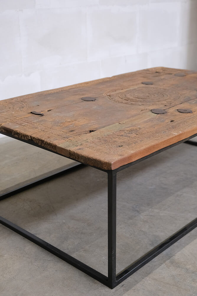 Trademark Living Sofabord med rustik bordplade