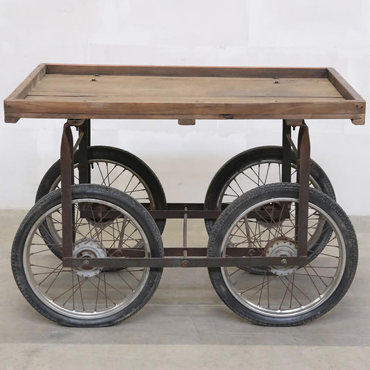 Trademark Living Gammel markedsvogn i træ