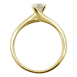 18K Gold Solitaire Ring - Brillant 0,30 ct
