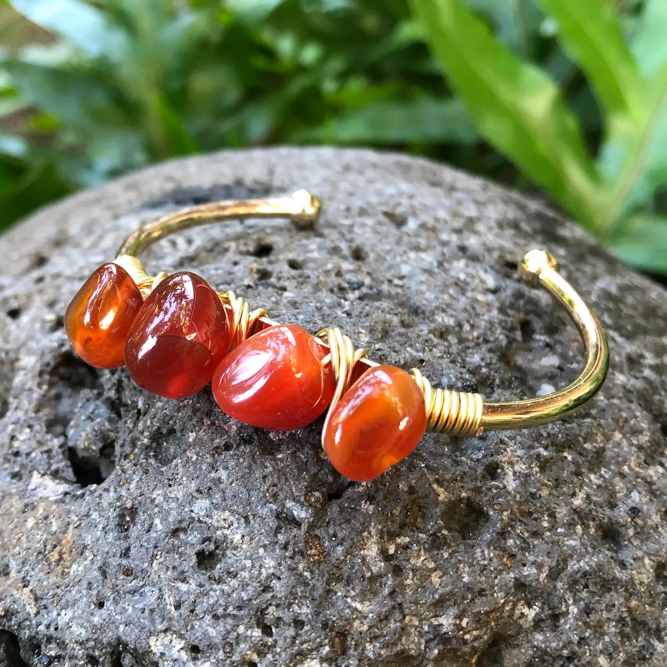 Sunstone Gemstone  armbånd