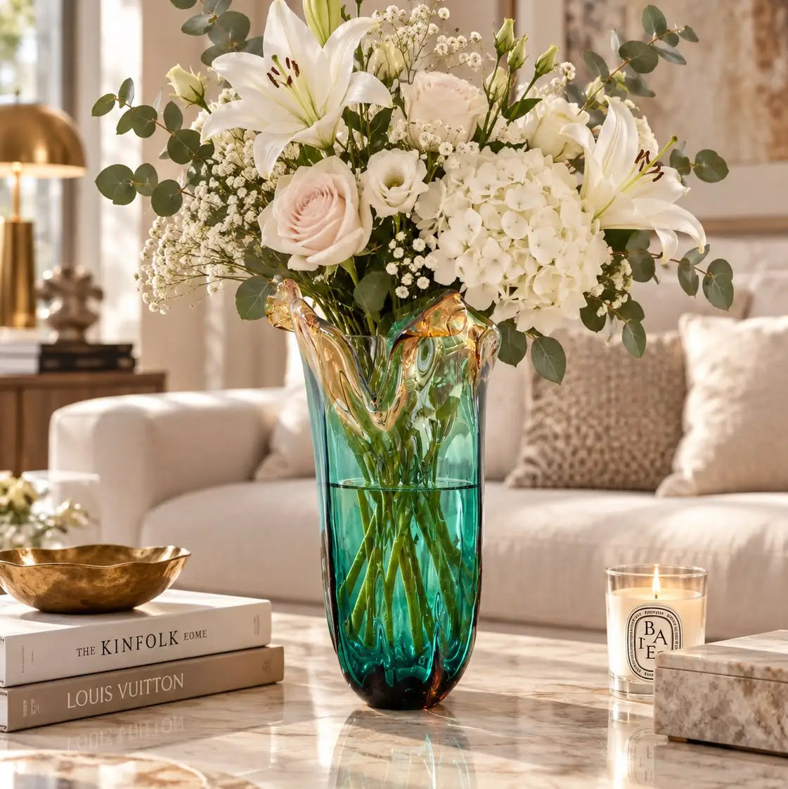 Vaso Tulipano - stor vase fra Murano - H 35 cm.