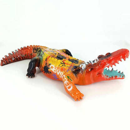 CROCODILO SHE - Håndmalet kunstfigur
