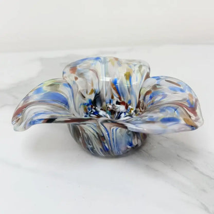 Stort Millefiori-askebæger i Murano-glas