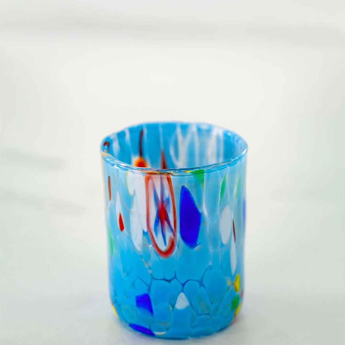 Cicchetto B1 lyseblå i mundblæst Murano-glas 50 ml - Æske med 6 stk.