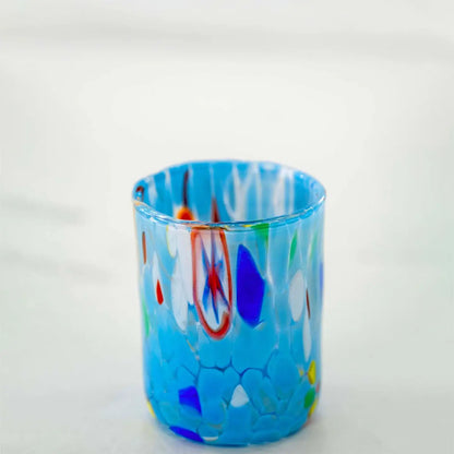 Cicchetto B1 lyseblå i mundblæst Murano-glas 50 ml - Æske med 6 stk.